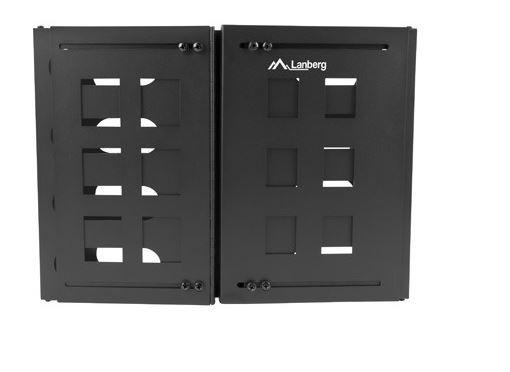 LANBERG sulankstomas laikiklis sieninis laikiklis 19 colių 8U 497x400/240 juodas