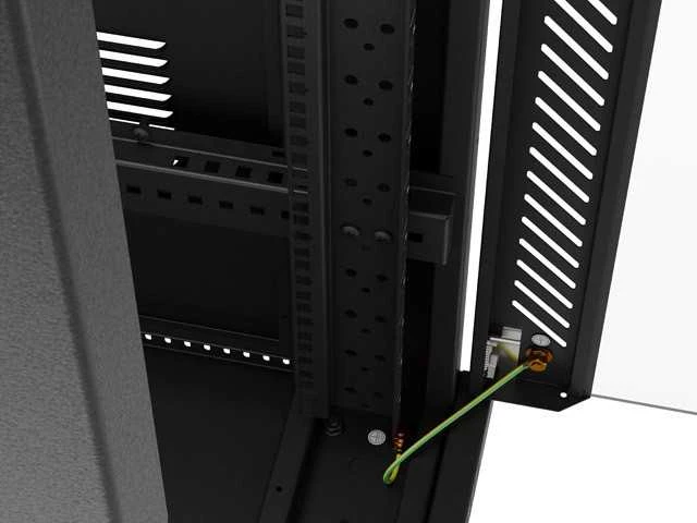 LANBERG Rack spintelė 19 laisvai stovinti 32U 600x1000 plokščia pakuotė su stiklinėmis durelėmis LCD juodas