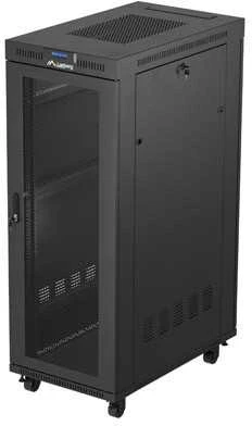 LANBERG Rack spintelė 19 laisvai stovinti 32U 600x1000 plokščia pakuotė su tinklelio durelėmis LCD juodas