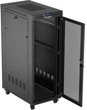 LANBERG Rack spintelė 19 laisvai stovinti 32U 600x1000 plokščia pakuotė su tinklelio durelėmis LCD juodas