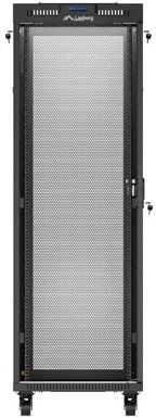 LANBERG Rack spintelė 19 laisvai stovinti 37U 600x600 plokščia pakuotė su tinklelio durelėmis LCD juodas