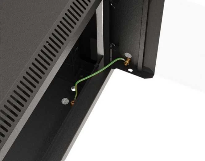 Lanberg prie sienos montuojama rack spintelė 19" 6U 540x350 juodos stiklinės durys