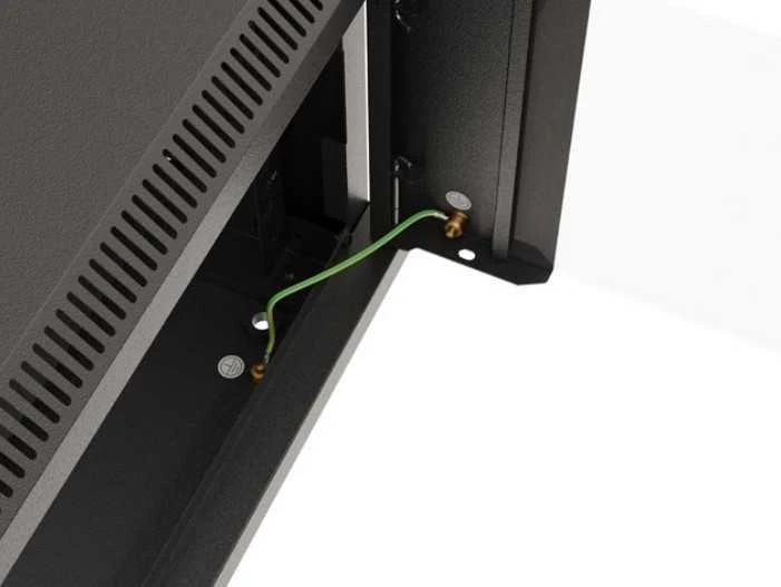 Lanberg prie sienos montuojama rack spintelė 19" 4U 540x350 juodos stiklinės durys