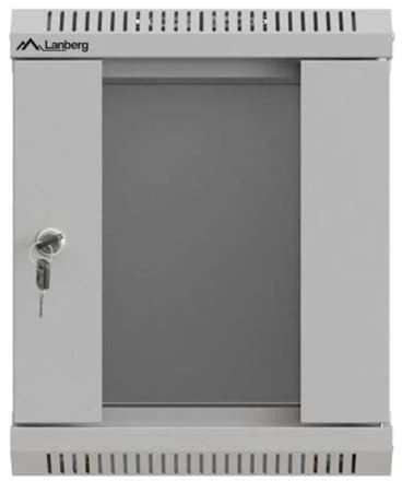 Lanberg 10 colių 6U 300x300 rutulinės pakabinamos spintelės stiklinės durys (plokščia pakuotė)