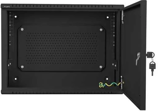 Lanberg WAF1-5203-06-00B rack spintelė 6U prie sienos montuojama lentyna Juodas