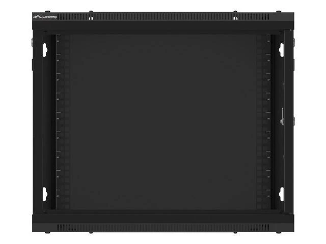 LANBERG sieninė spintelė 19 colių 9U 600x600 plieninės durys pilkas flat pack