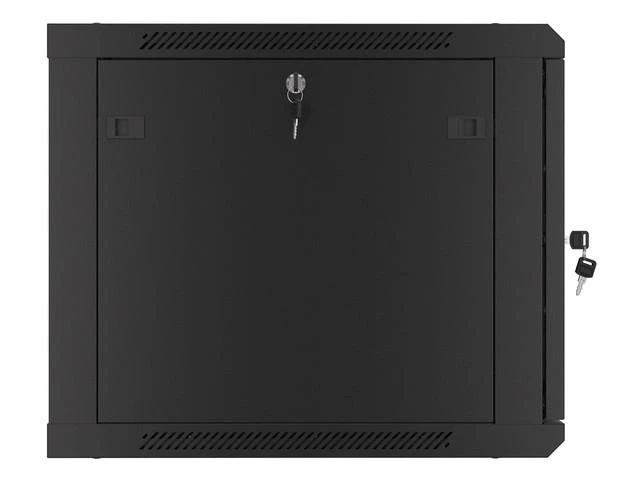 LANBERG sieninė spintelė 19 colių 9U 600x600 plieninės durys pilkas flat pack