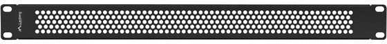 Lanberg Plug 19" 1U spintelėms, perforuota juoda