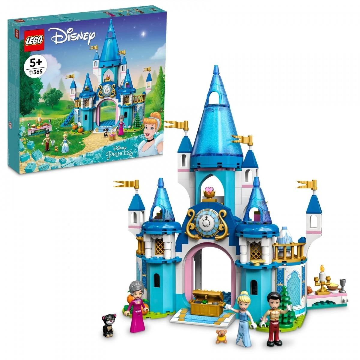 LEGO® ǀ Disney Pelenės ir Žavingojo princo pilis 43206 konstravimo rinkinys (365 dalys) 43206