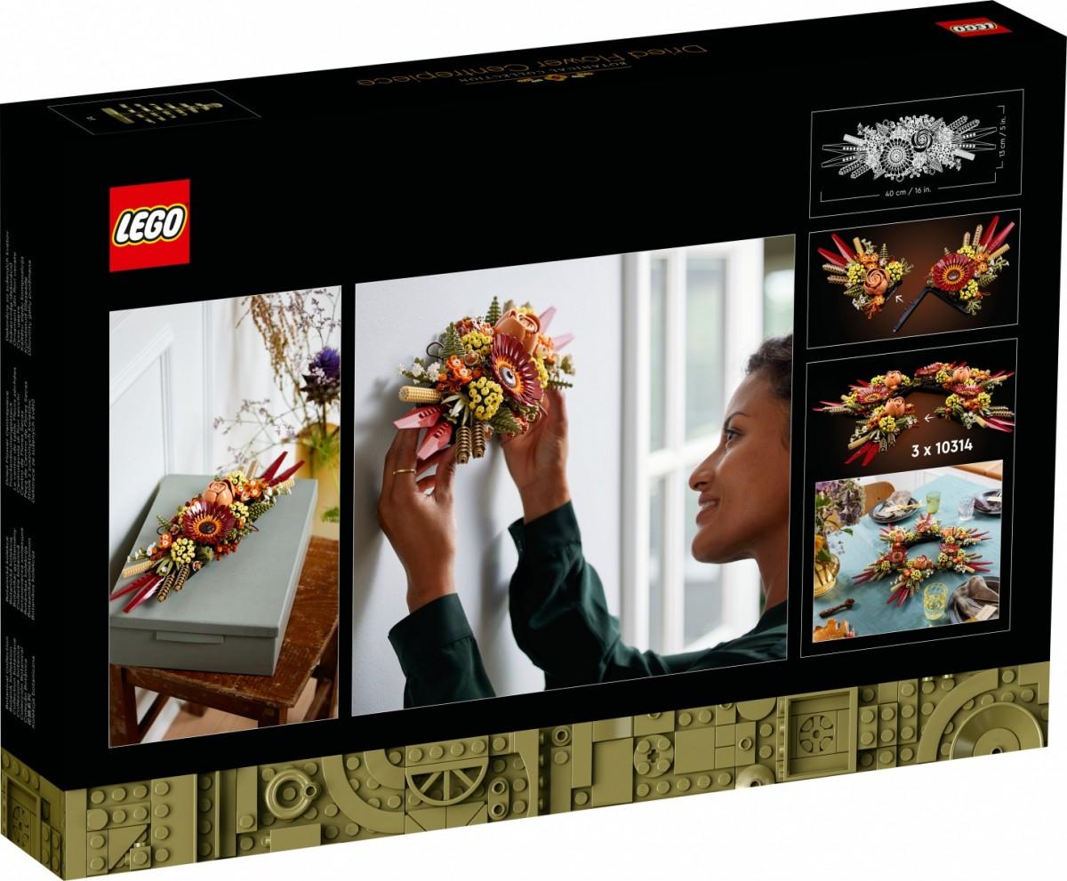 NAUJIENA! LEGO Icons Džiovintų gėlių puošmena 10314