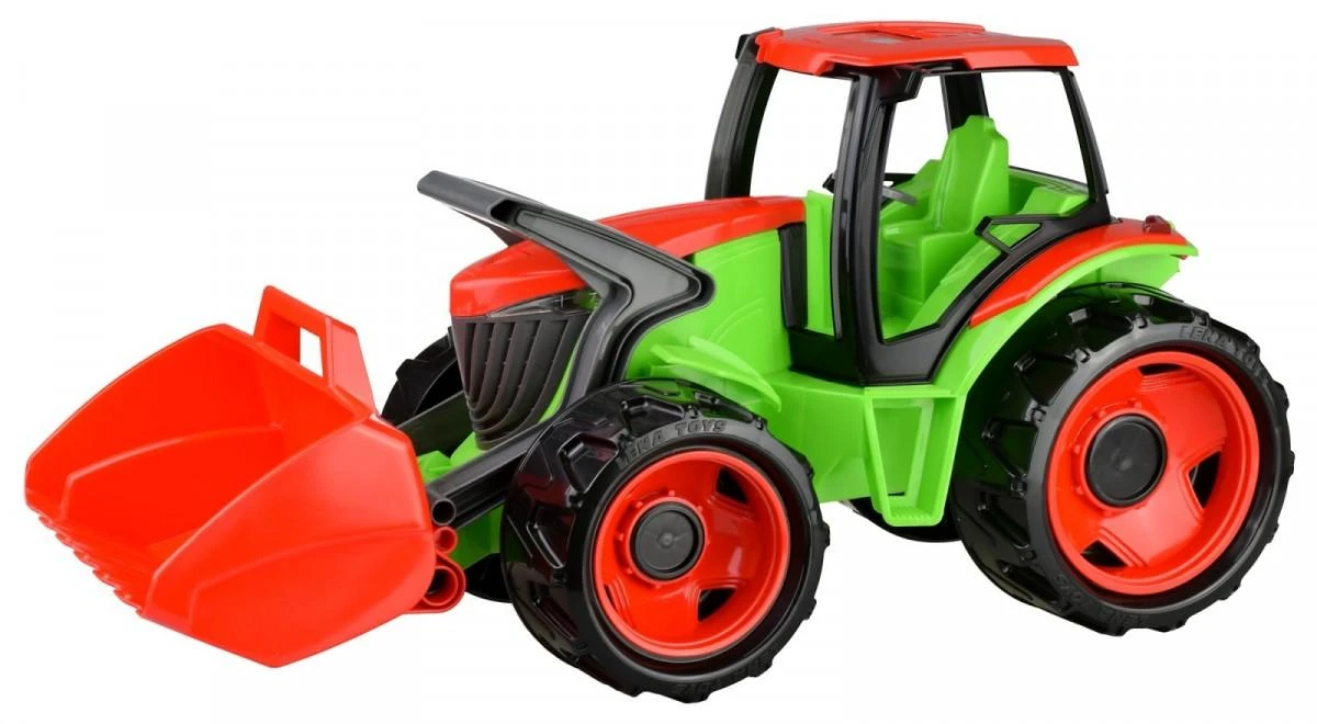 Traktorius LENA Giga Truck (žalia/raudona), 62cm