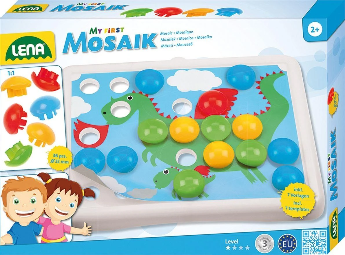 Mozaika su didelėmis sagomis, gyvūnai, 2+, LENA 35630