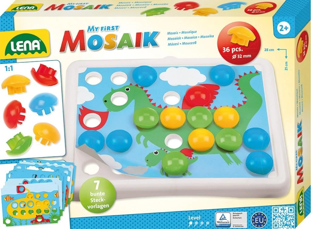Mozaika su didelėmis sagomis, gyvūnai, 2+, LENA 35630
