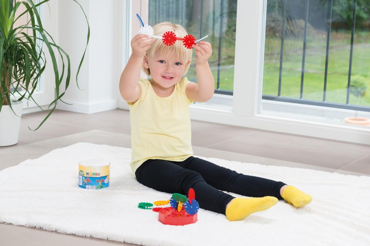 Lena Klocki Rondi dėžutėje 45mm 55 dalys