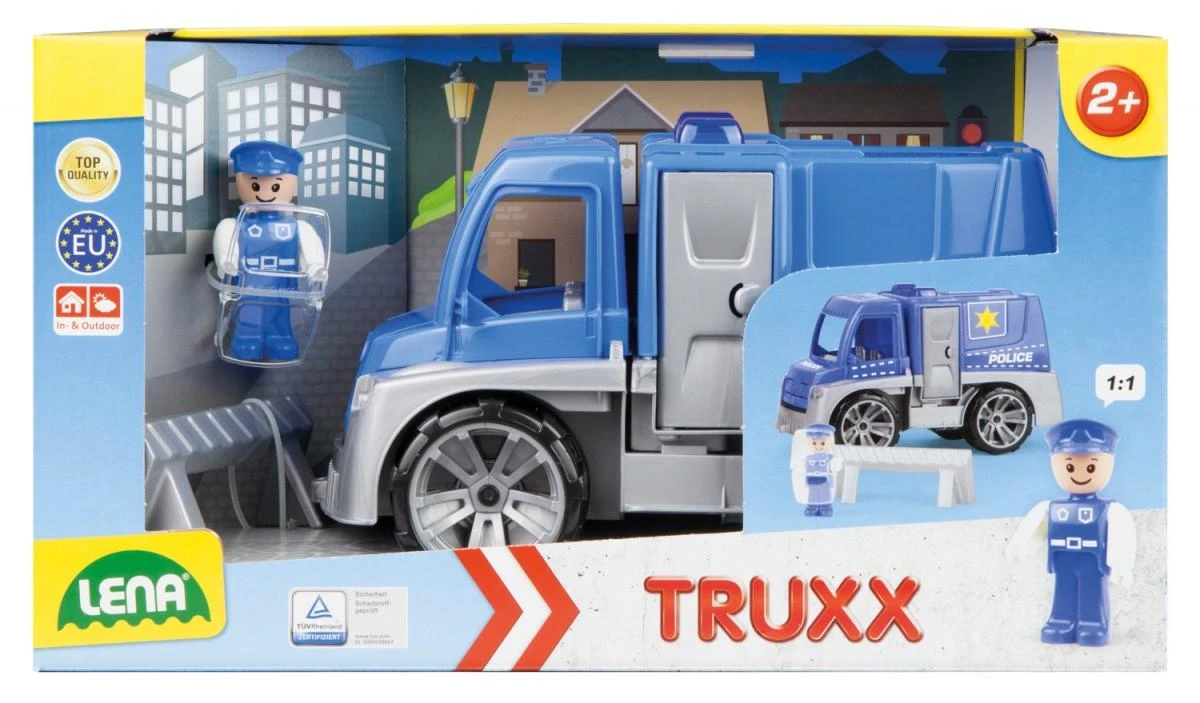 Žaislinio automobilio policija, 29cm (dėžutėje), LENA Truxx 04455, 2+
