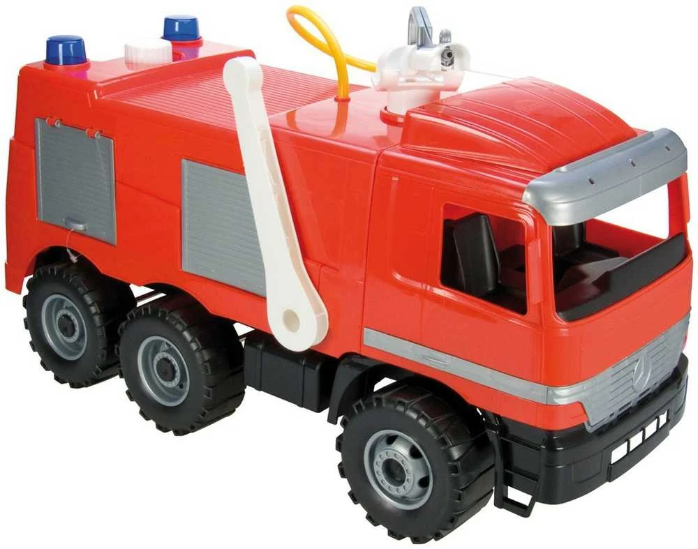Gaisrinė mašina Lena Mercedes Actros, 64 cm (išlaiko 50 kg apkrovą)