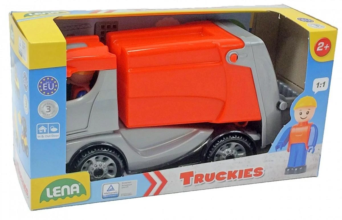 LENA Truckies Śmieciarka dėžutėje 01623