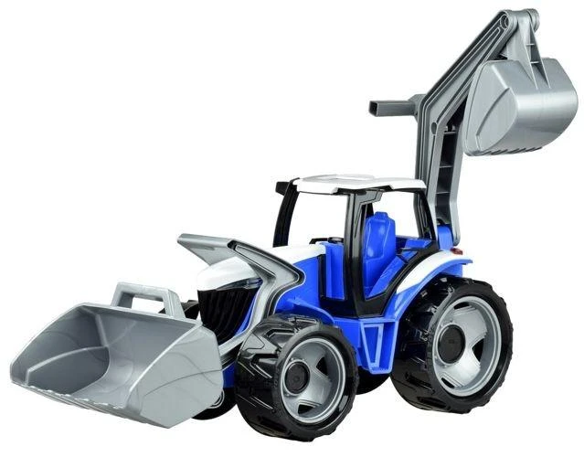 Traktorius-ekskavatorius LENA Giga Truck, (žalia/raudona)