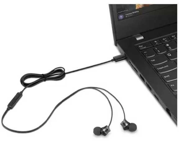 Lenovo | USB-C su laidu In-Ear Ausinės (with inline control) | 4XD1J77351