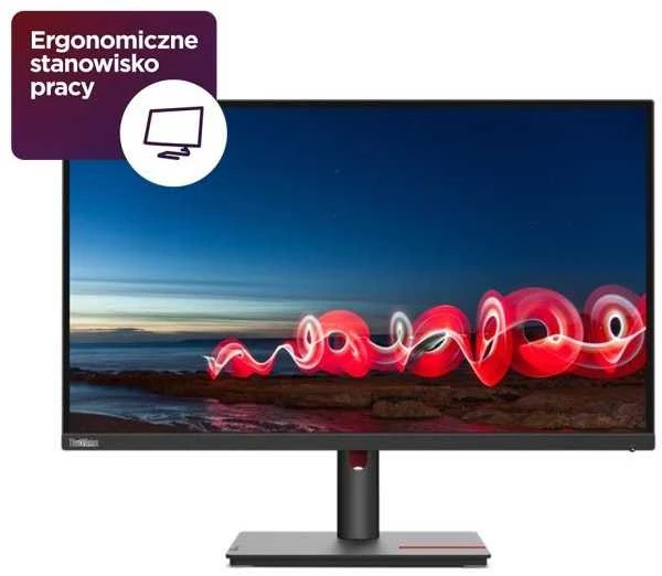 Monitorius  LENOVO THINKVISION T27I-30/68,6 cm/27 colių/ FHD(1920X1080)/16:9 4ms IPS HDMI DisplayPort USB VGA VESA Pivot