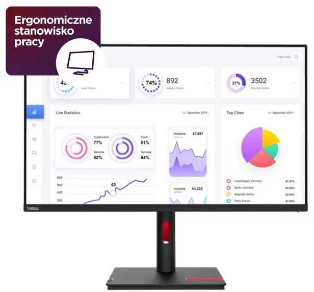 Monitorius Lenovo | ThinkVision | T32p-30 | 31.5 " | IPS | 16:9 | 60 Hz | 4 ms | 3840 x 2160 pikselių | 350 cd/m² | HDMI jungtys quantity 1 | Juodas | Garantija 36 mėn.