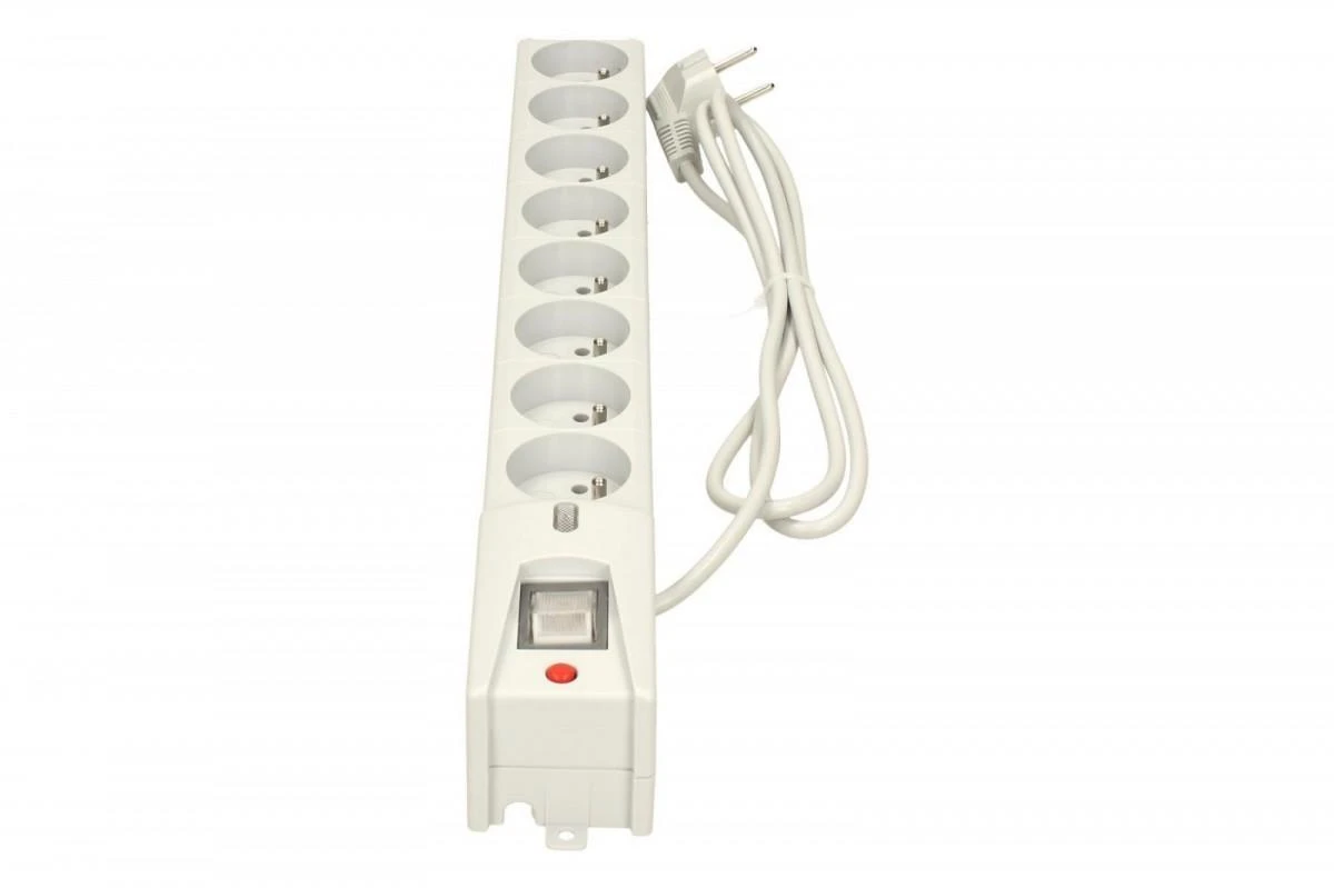 Lestar LX 810 maitinimo juosta su 8 lizdais, 1,5 m pilka (LX810GA1,5 Pilkas)