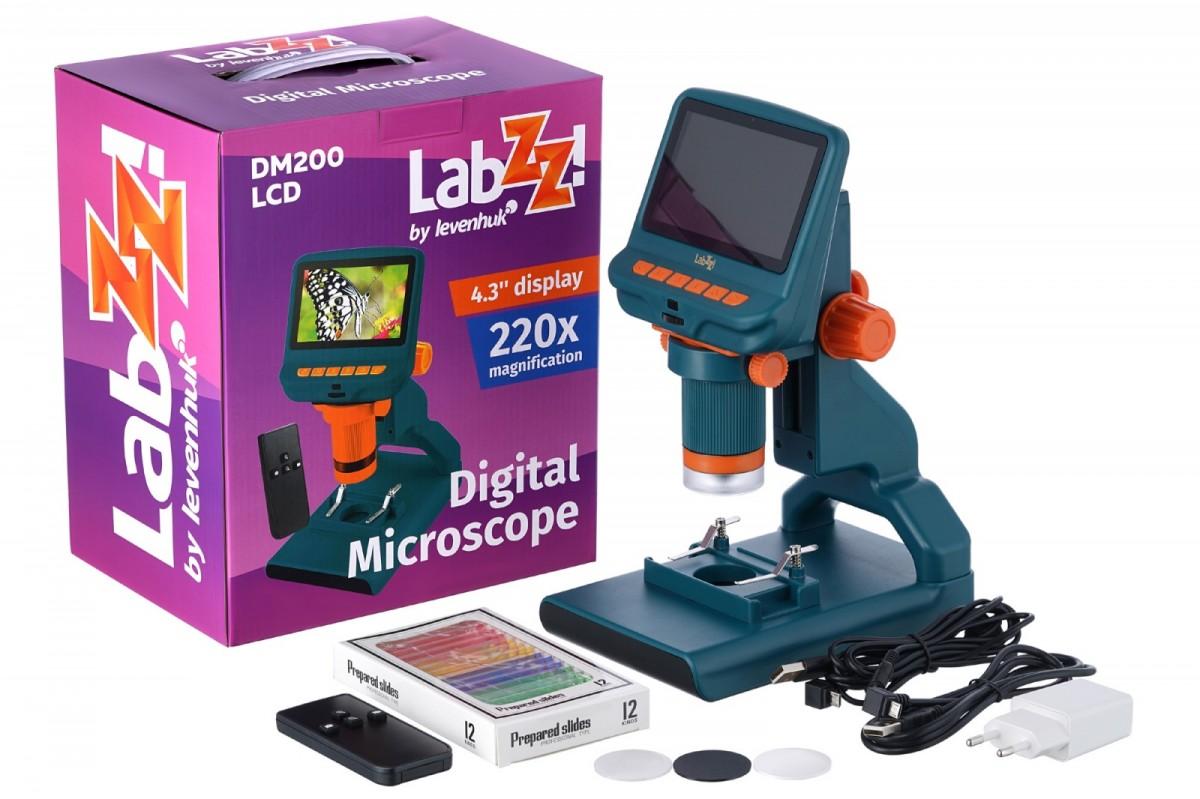 Mikroskopas Mikroskop Levenhuk Mikroskop cyfrowy Levenhuk LabZZ DM200 LCD