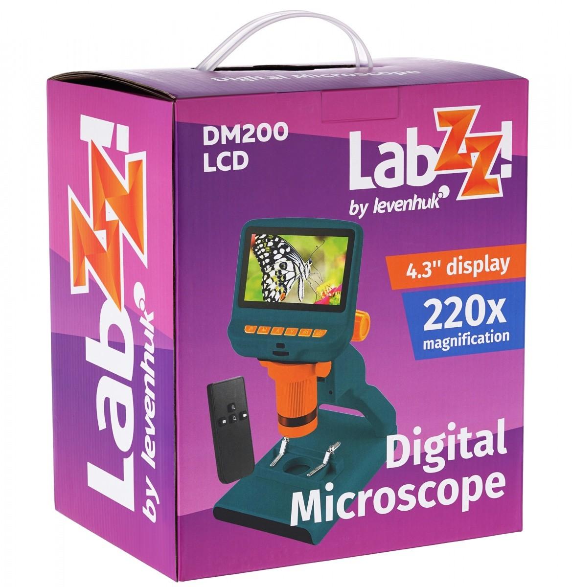 Mikroskopas Mikroskop Levenhuk Mikroskop cyfrowy Levenhuk LabZZ DM200 LCD