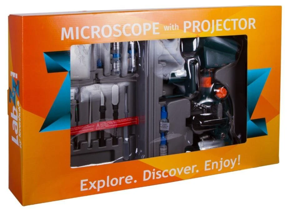 Mikroskopas Levenhuk LabZZ M3, su kameros adapteriu