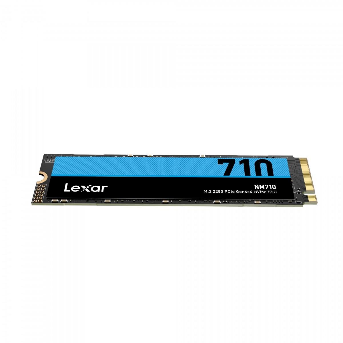 Lexar | M.2 NVMe SSD | NM710 | 2000 GB | SSD form factor M.2 2280 | Solid-state drive sąsaja PCIe Gen4x4 | Skaitymo greitis 4850 MB/s | Rašymo greitis 4500 MB/s