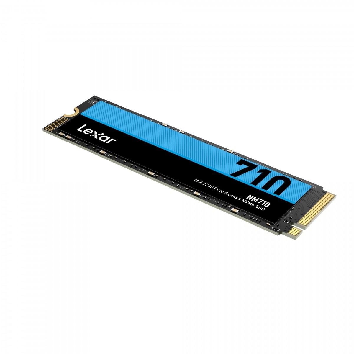 Lexar | M.2 NVMe SSD | NM710 | 2000 GB | SSD form factor M.2 2280 | Solid-state drive sąsaja PCIe Gen4x4 | Skaitymo greitis 4850 MB/s | Rašymo greitis 4500 MB/s