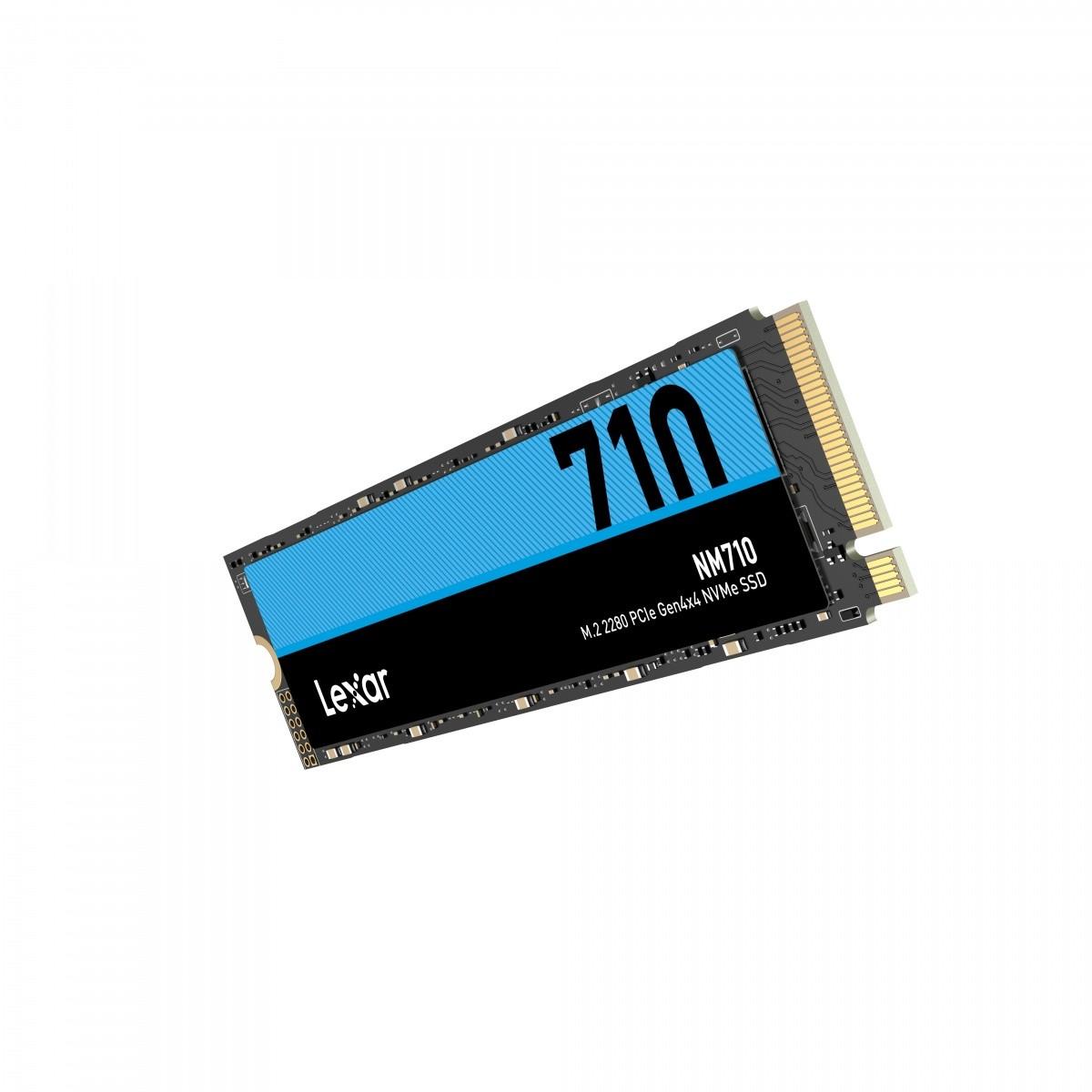Lexar | M.2 NVMe SSD | NM710 | 500 GB | SSD form factor M.2 2280 | Solid-state drive sąsaja PCIe Gen4x4 | Skaitymo greitis 5000 MB/s | Rašymo greitis 2600 MB/s