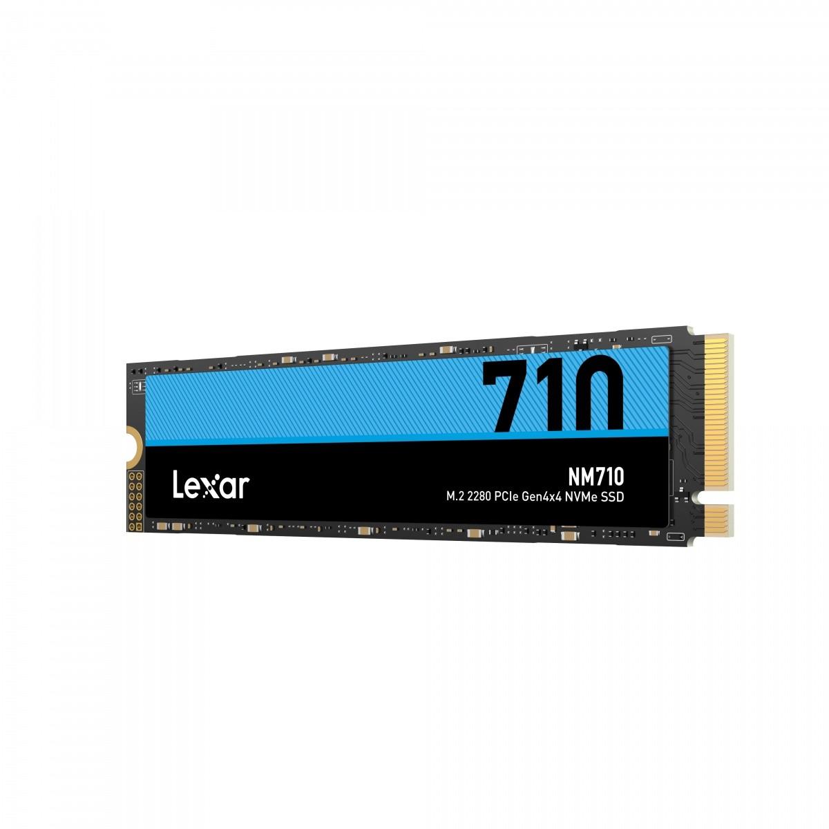 Lexar | M.2 NVMe SSD | NM710 | 500 GB | SSD form factor M.2 2280 | Solid-state drive sąsaja PCIe Gen4x4 | Skaitymo greitis 5000 MB/s | Rašymo greitis 2600 MB/s