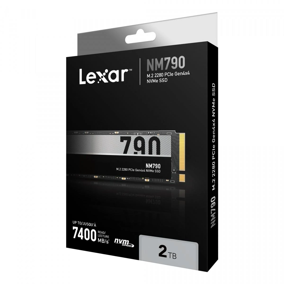 Lexar | SSD | NM790 | 2000 GB | SSD form factor M.2 2280 | Solid-state drive sąsaja M.2 NVMe | Skaitymo greitis 7400 MB/s | Rašymo greitis 6500 MB/s