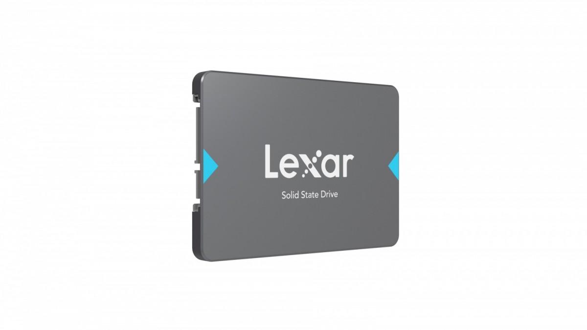 Lexar® 480 GB NQ100 2,5 colio SATA (6 Gb/s) kietojo kūno diskas, iki 560 MB/s skaitymo ir 480 MB/s rašymo, EAN: 843367122707