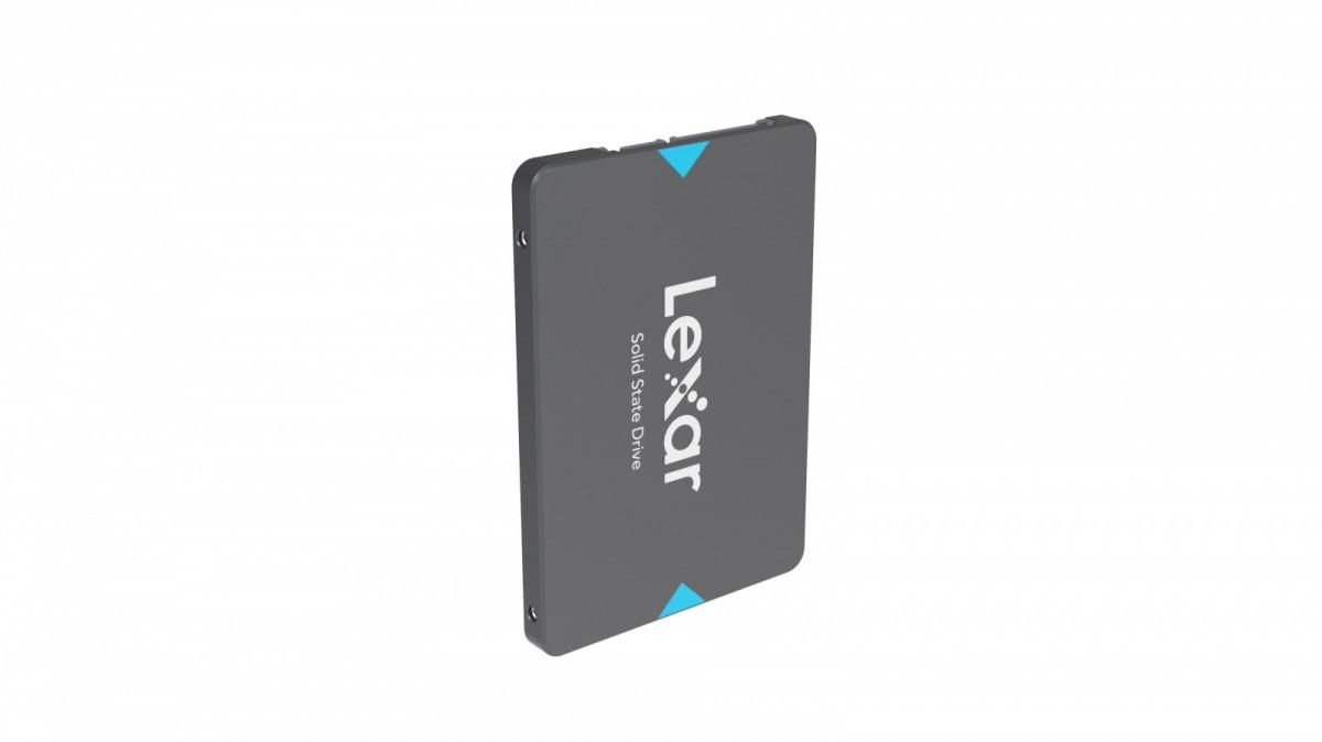 Lexar® 480 GB NQ100 2,5 colio SATA (6 Gb/s) kietojo kūno diskas, iki 560 MB/s skaitymo ir 480 MB/s rašymo, EAN: 843367122707