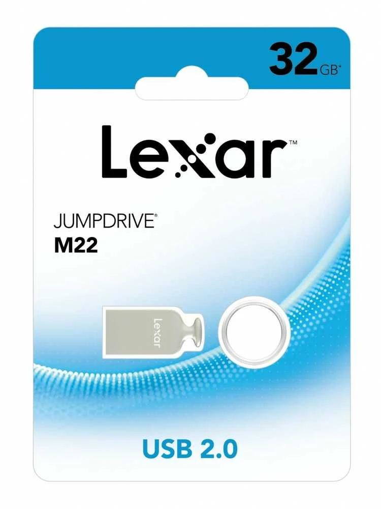 Lexar | USB atmintinė | JumpDrive M22 | 32 GB | USB A tipo | Sidabrinis