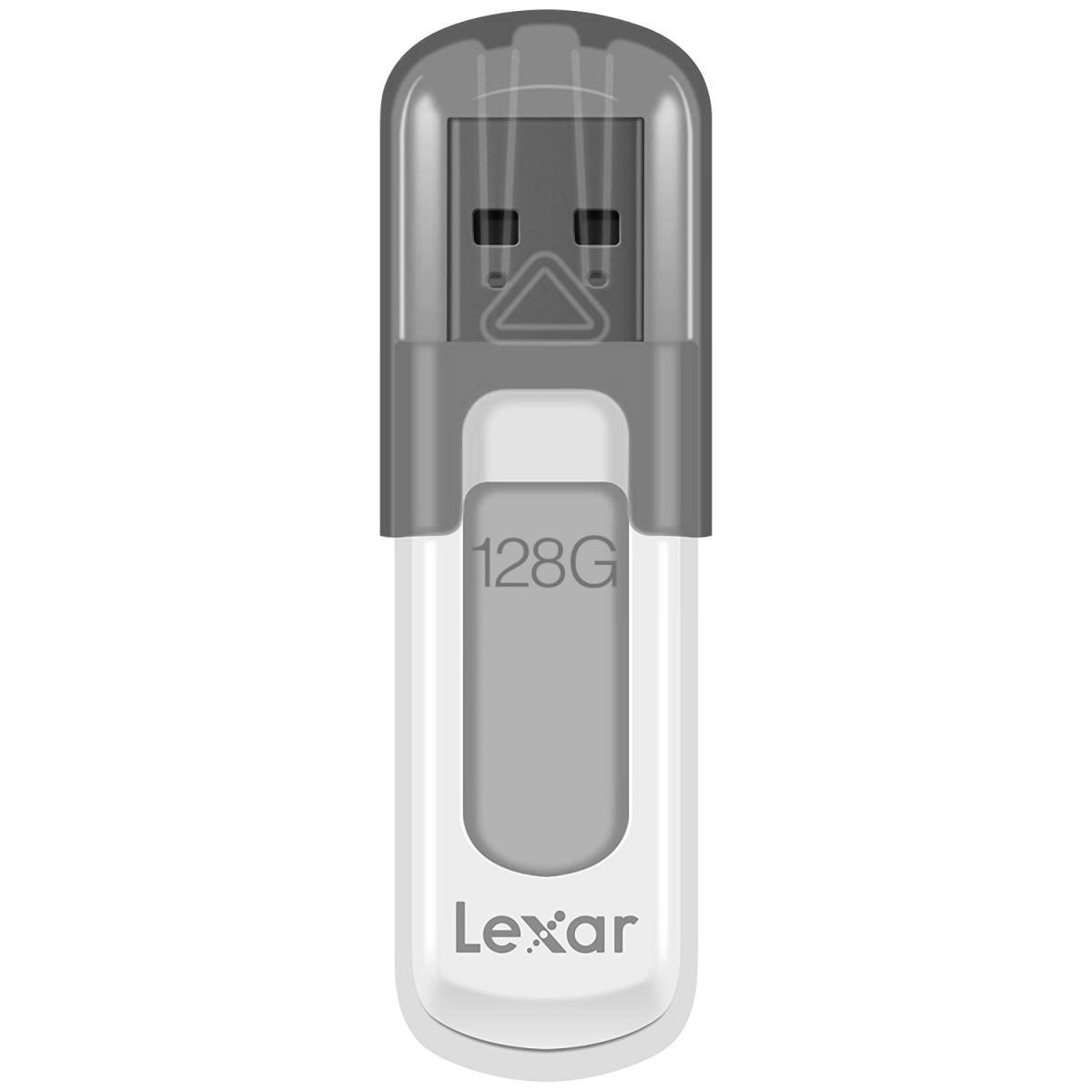 „Lexar“ | USB atmintinė | „JumpDrive V100“ | 128 GB | USB A tipo | Pilkas