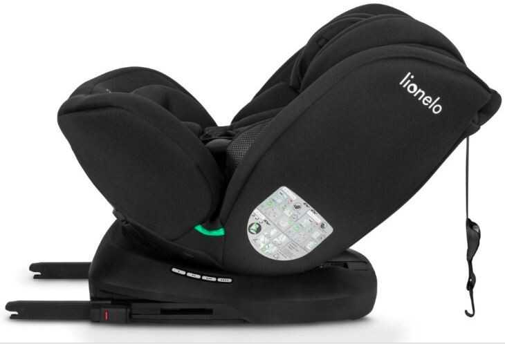 Lionelo automobilinė kėdutė Bastiaan i-Size 360° ISOFIX vaikams 40–150 cm LO-BASTIAAN I-SIZE Juodas CARBON