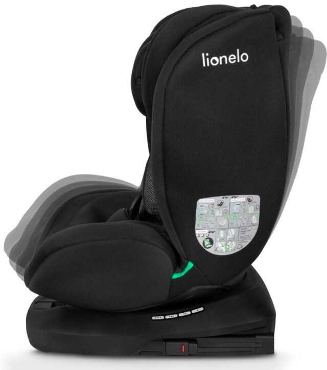Lionelo automobilinė kėdutė Bastiaan i-Size 360° ISOFIX vaikams 40–150 cm LO-BASTIAAN I-SIZE Juodas CARBON
