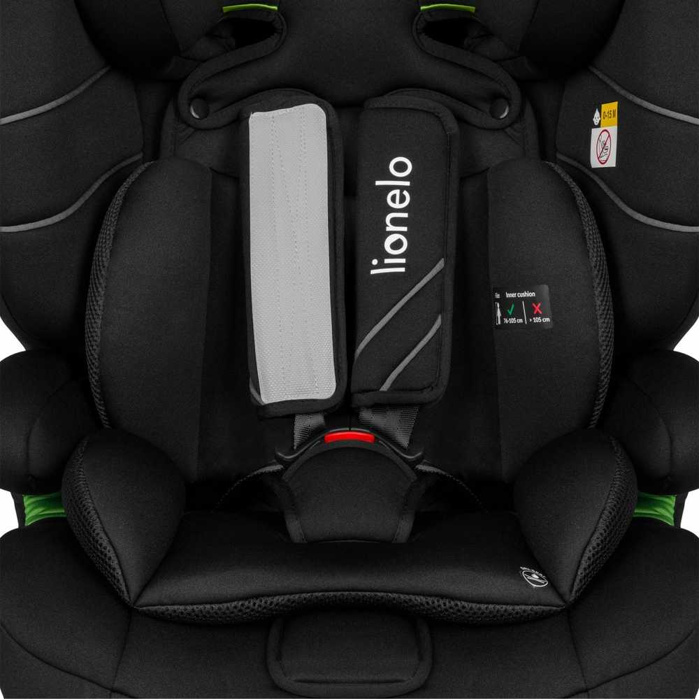 LIONELO Levi One i-Size juodos anglies automobilinė kėdutė