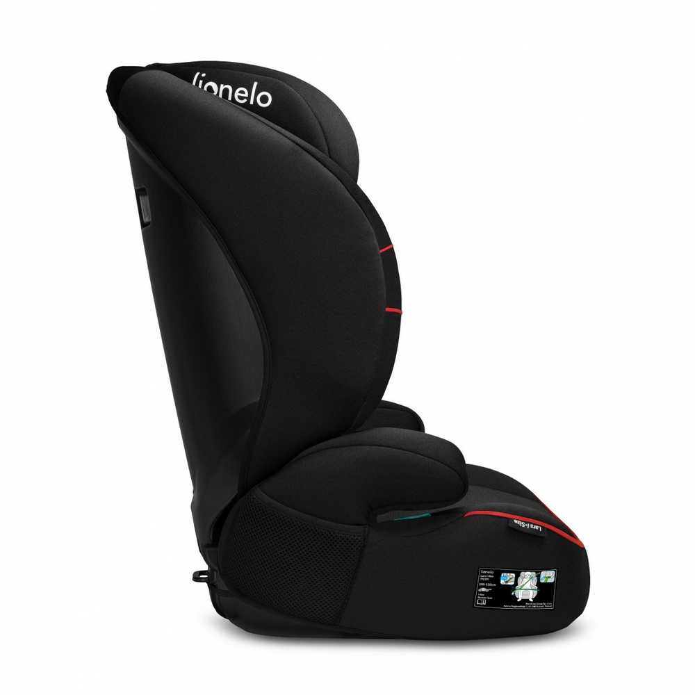 Lionelo Automobilinė kėdutė Lionelio Hugo i Size, 15-36 kg, juodas red
