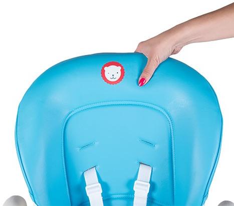 Lionelo Linn Plus Turquoise aukšta kėdutė