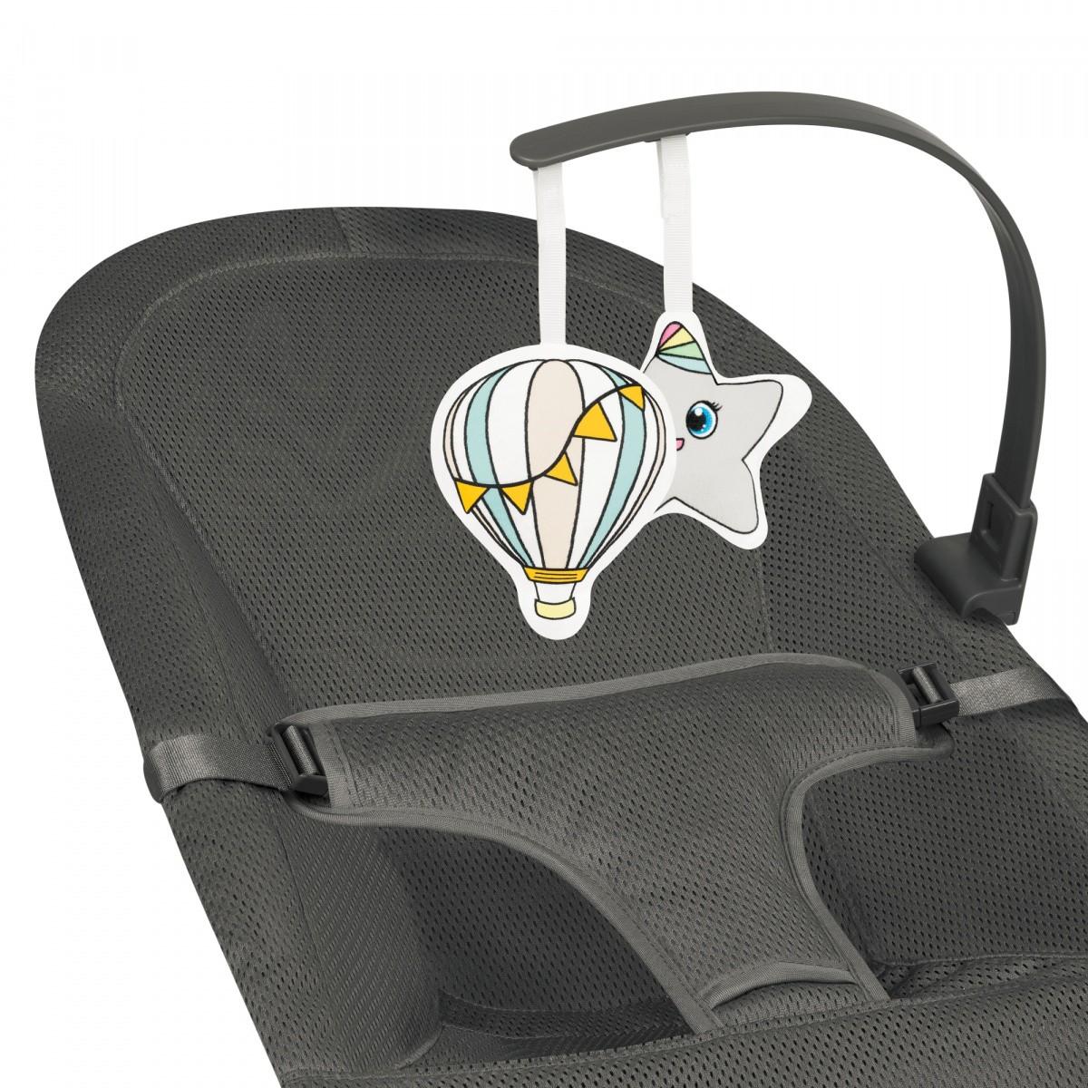 Lionelo Birželio mėn. Air Pilkas Graphite Rocker Bouncer
