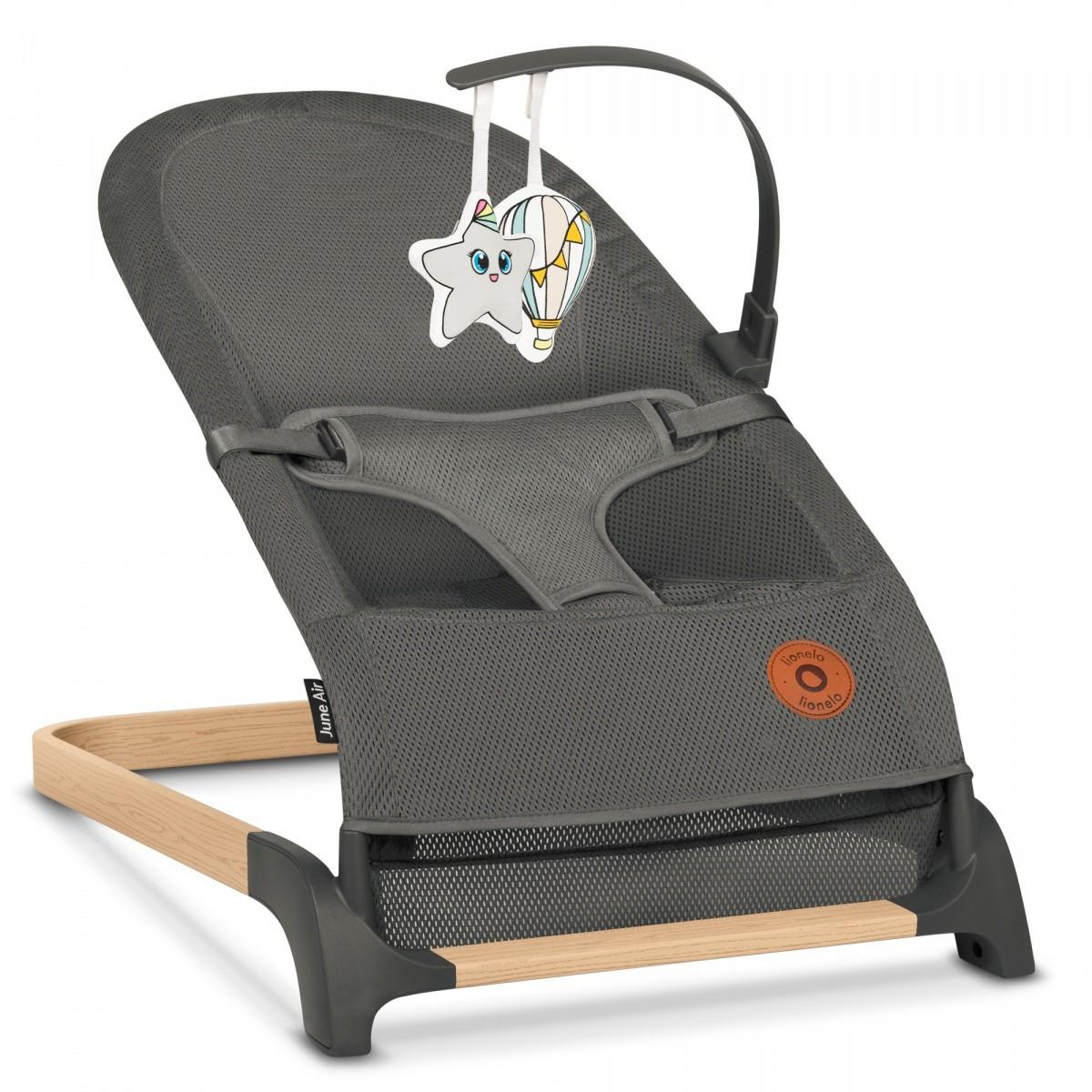 Lionelo Birželio mėn. Air Pilkas Graphite Rocker Bouncer
