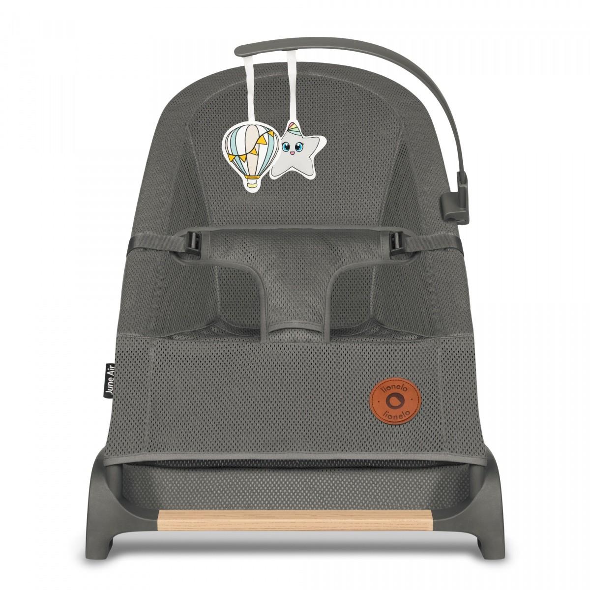 Lionelo Birželio mėn. Air Pilkas Graphite Rocker Bouncer