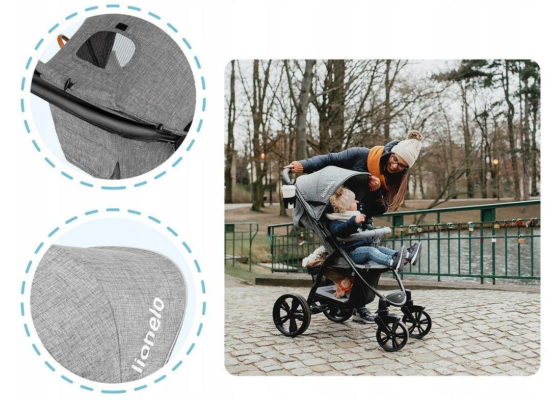 Lionelo Vežimėlis Annet (Pilkas, iki 15kg)