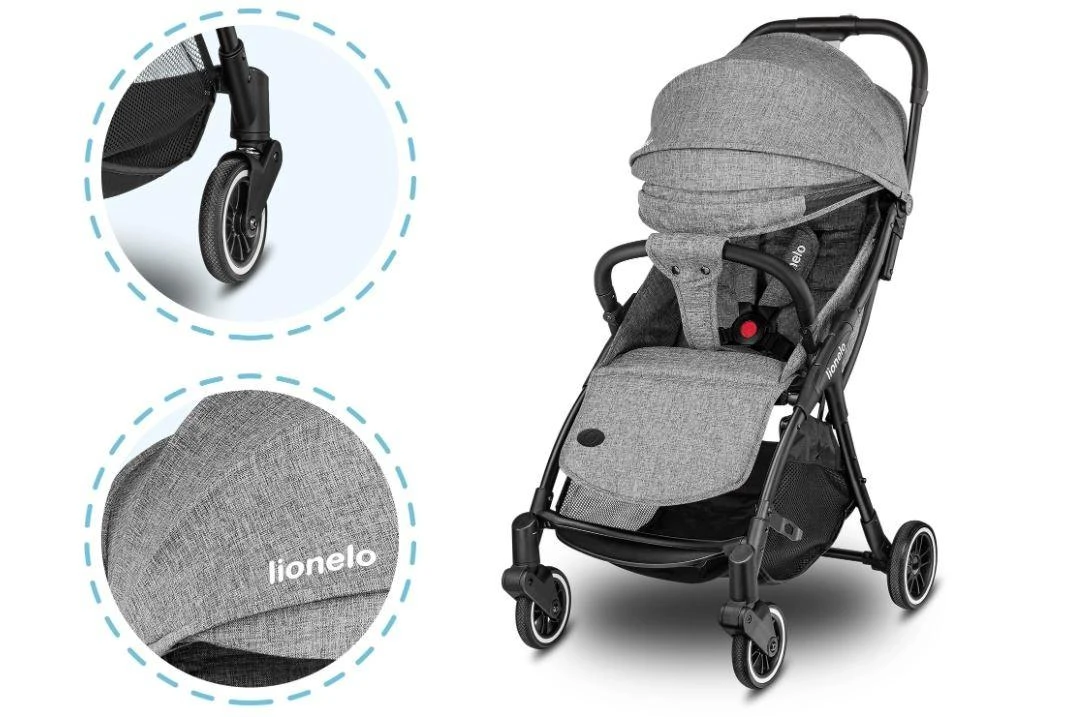 Lionelo Vežimėlis Julie ONE STONE Pilkas