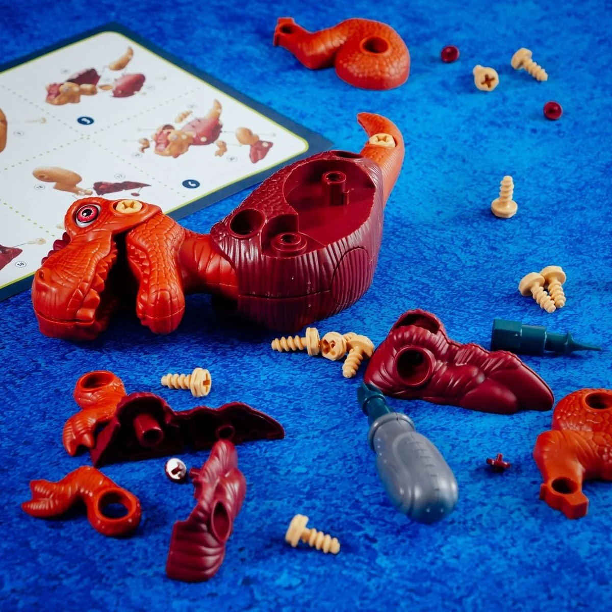 Lisciani DIY konstruktorius Dinozauras T-REX + dėlionė
