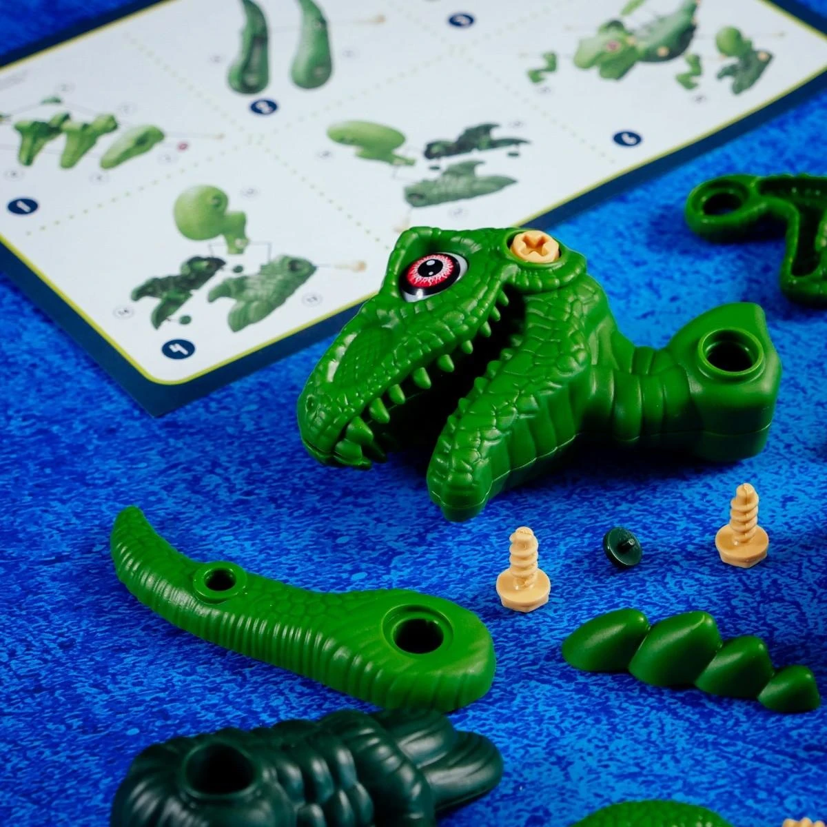 Lisciani DIY konstruktorius Dinozauras VELOCIRAPTOR + dėlionė